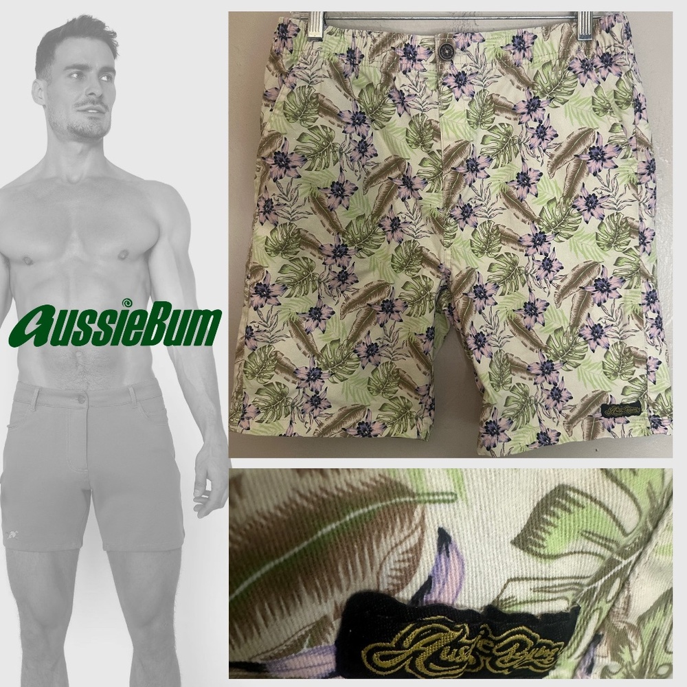 Aussiebum Stretch Canvas Shorts Medium runs small Gently worn 98% cotton